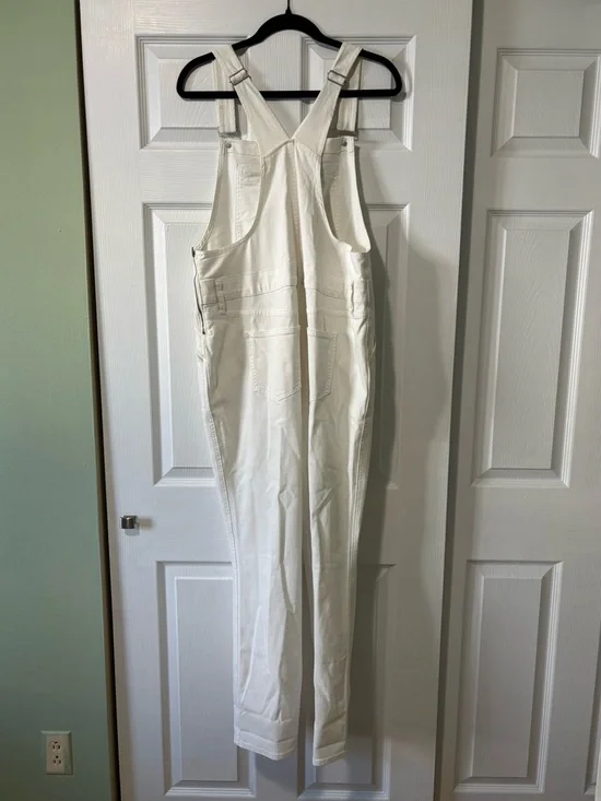 Madewell White Women's Denim Overalls - Picture 2 of 9